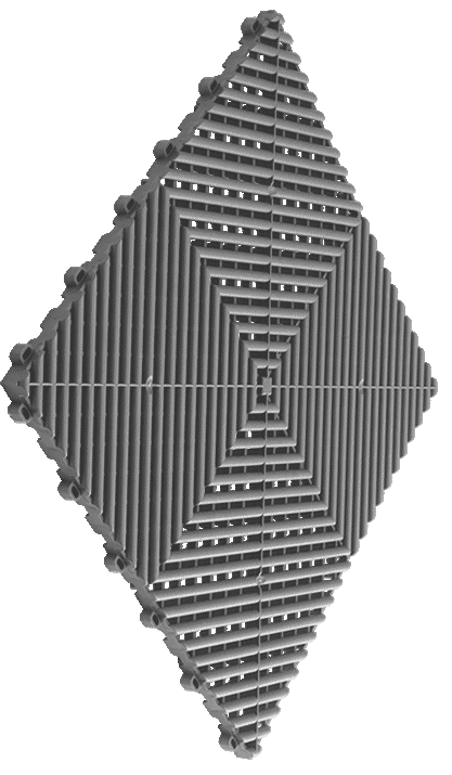 Comparisons chart showing METRIC modular flooring versus concrete coatings, including installation, cracks, chemicals, waiting time, modification, cleanliness, peeling, and portability.